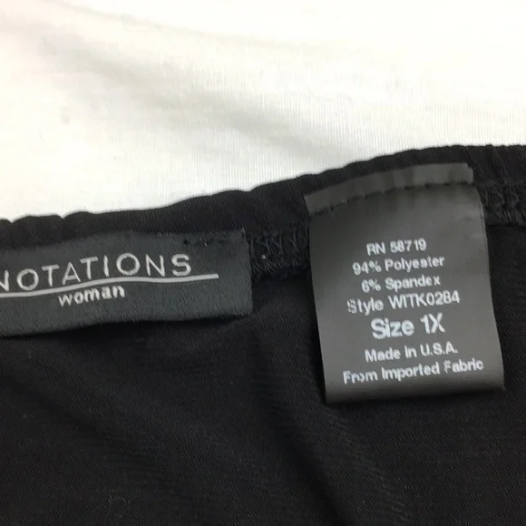 Notations Black Ruffle Hem Skirt - Picture 16 of 16